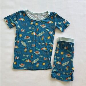 Little Sleepies Two Piece Pajama Set - Beach Themed